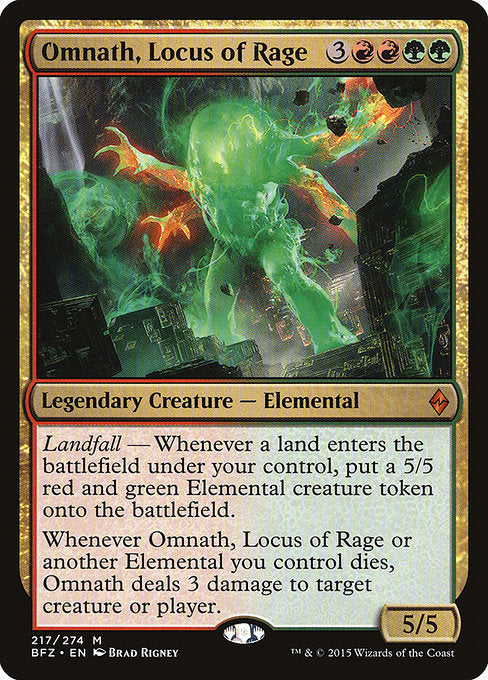 Omnath, Locus of Rage [Battle for Zendikar] | Galactic Gamez