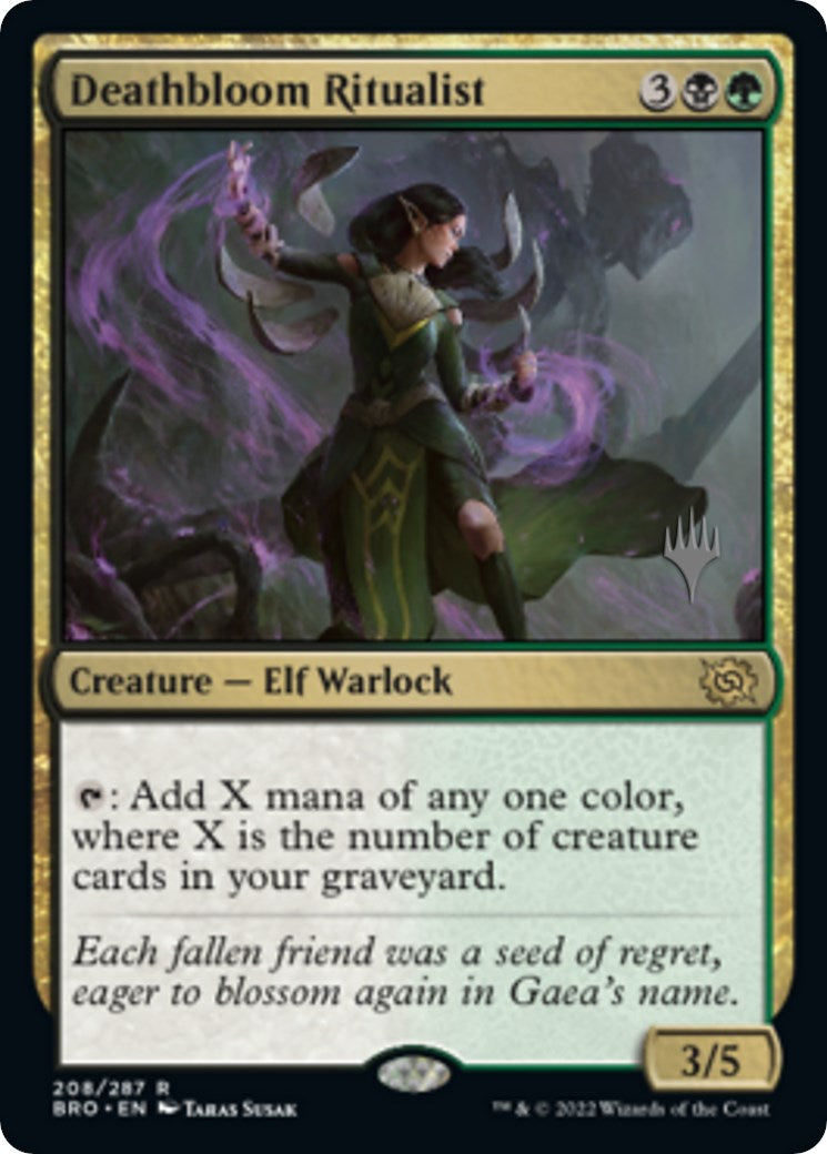 Deathbloom Ritualist (Promo Pack) [The Brothers' War Promos] | Galactic Gamez