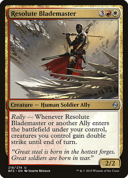 Resolute Blademaster [Battle for Zendikar] | Galactic Gamez