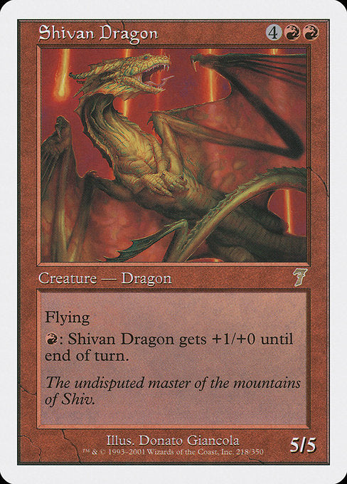 Shivan Dragon [Seventh Edition] | Galactic Gamez