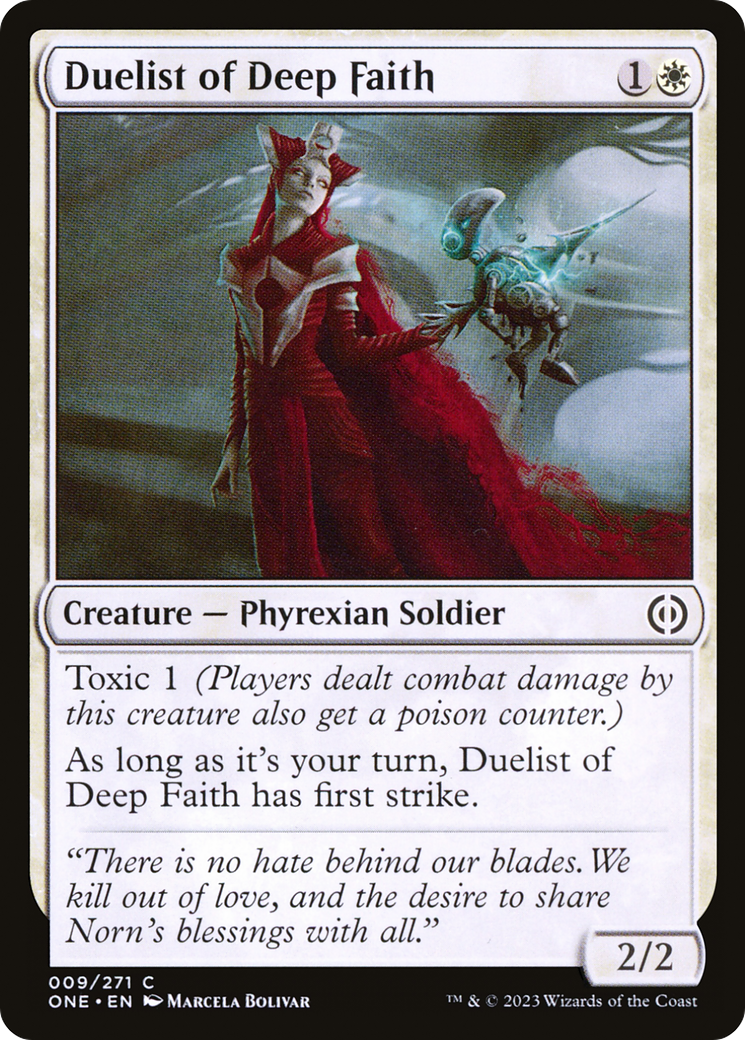 Duelist of Deep Faith [Phyrexia: All Will Be One] | Galactic Gamez