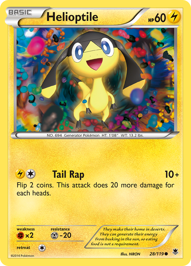 Helioptile (28/119) [XY: Phantom Forces] | Galactic Gamez