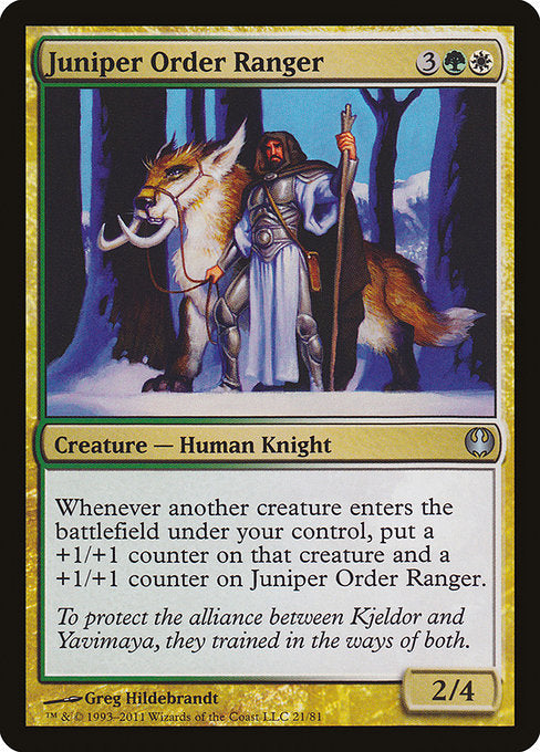 Juniper Order Ranger [Duel Decks: Knights vs. Dragons] | Galactic Gamez