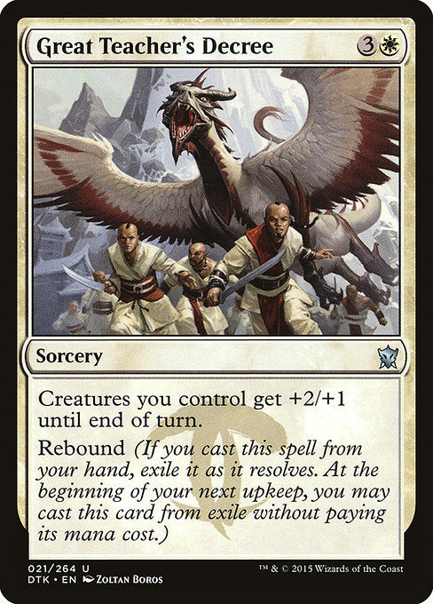 Great Teacher's Decree [Dragons of Tarkir] | Galactic Gamez