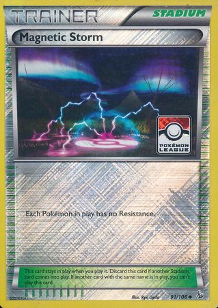 Magnetic Storm (91/106) (League Promo) [XY: Flashfire] | Galactic Gamez