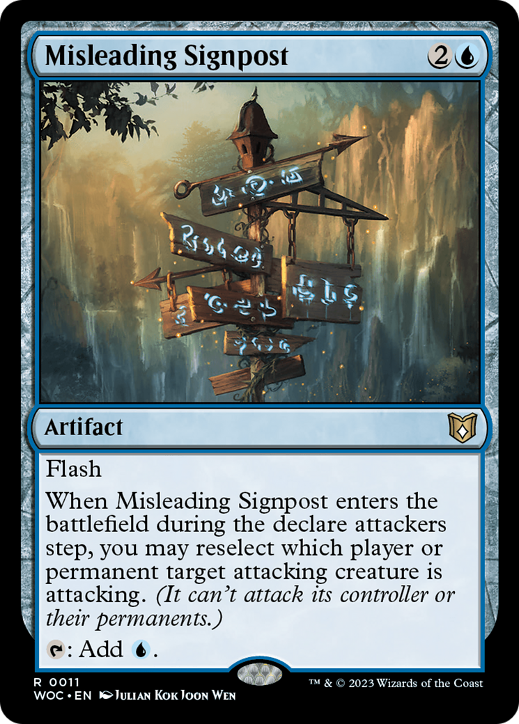 Misleading Signpost [Wilds of Eldraine Commander] | Galactic Gamez