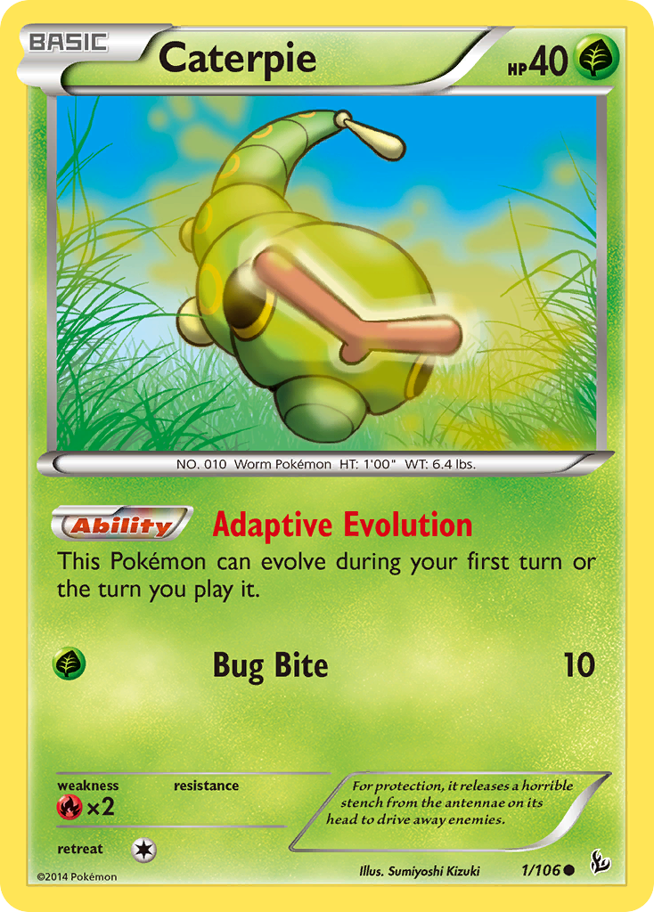 Caterpie (1/106) [XY: Flashfire] | Galactic Gamez