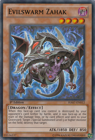 Evilswarm Zahak [HA07-EN012] Super Rare | Galactic Gamez