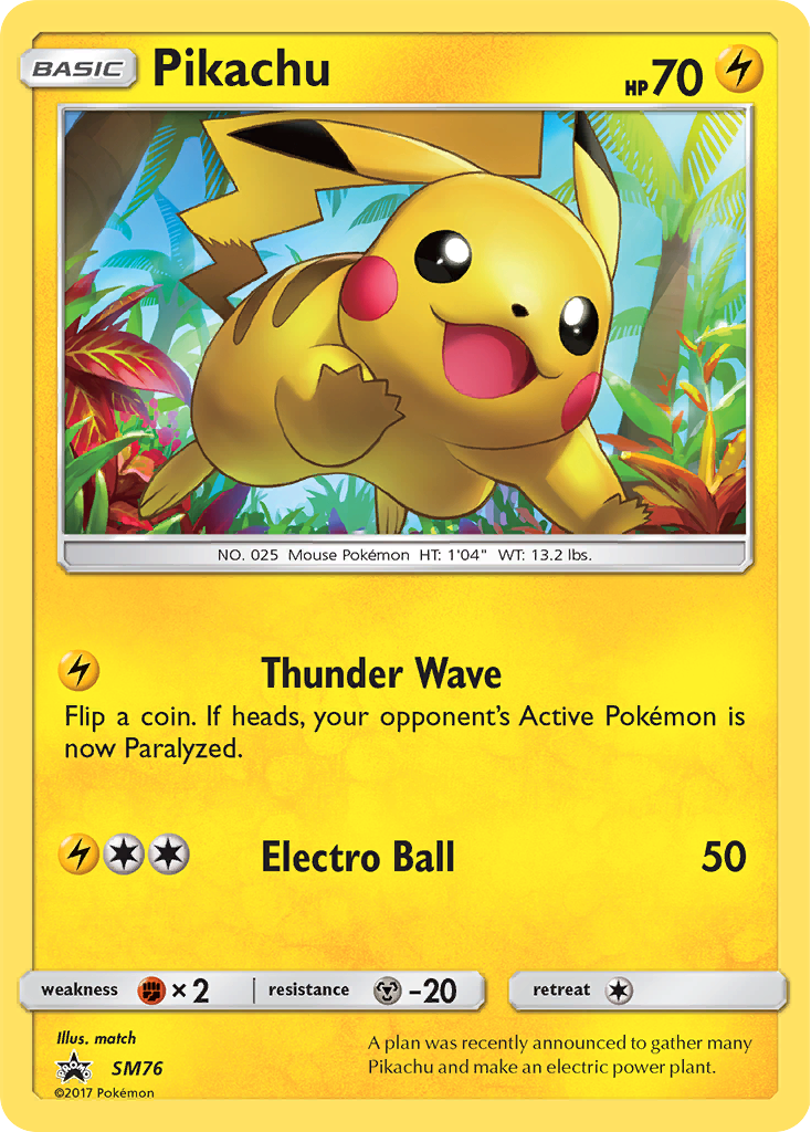 Pikachu (SM76) [Sun & Moon: Black Star Promos] | Galactic Gamez