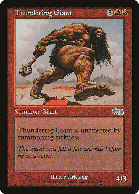Thundering Giant [Urza's Saga] | Galactic Gamez