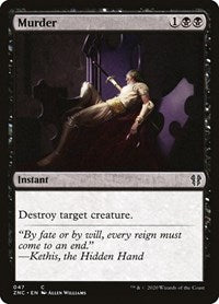 Murder [Zendikar Rising Commander] | Galactic Gamez