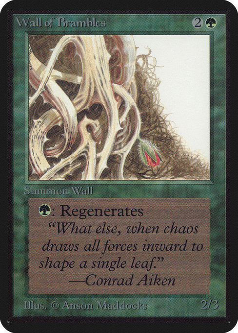 Wall of Brambles [Limited Edition Alpha] | Galactic Gamez