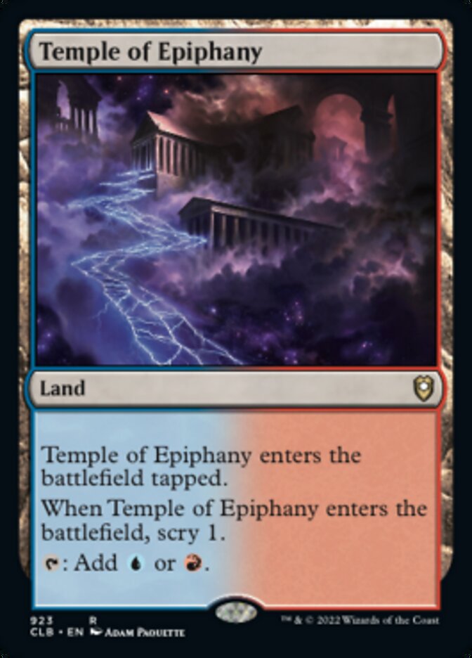 Temple of Epiphany [Commander Legends: Battle for Baldur's Gate] | Galactic Gamez