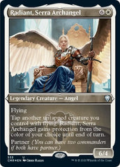 Radiant, Serra Archangel (Foil Etched) [Commander Legends] | Galactic Gamez