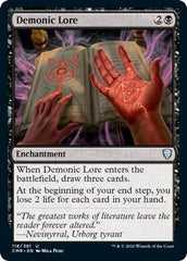 Demonic Lore [Commander Legends] | Galactic Gamez