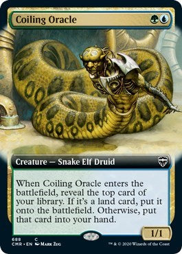 Coiling Oracle (Extended Art) [Commander Legends] | Galactic Gamez