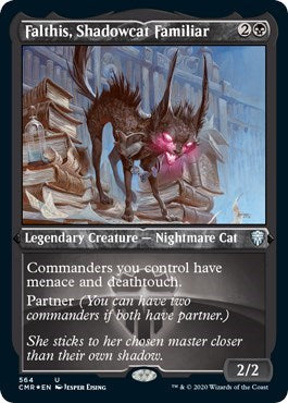 Falthis, Shadowcat Familiar (Foil Etched) [Commander Legends] | Galactic Gamez