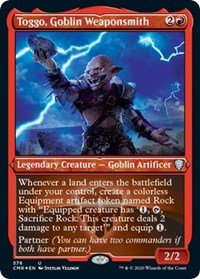 Toggo, Goblin Weaponsmith (Foil Etched) [Commander Legends] | Galactic Gamez