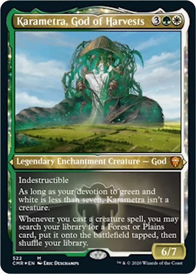 Karametra, God of Harvests (Foil Etched) [Commander Legends] | Galactic Gamez