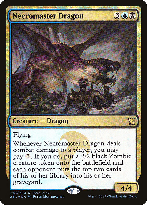 Necromaster Dragon [Dragons of Tarkir Promos] | Galactic Gamez