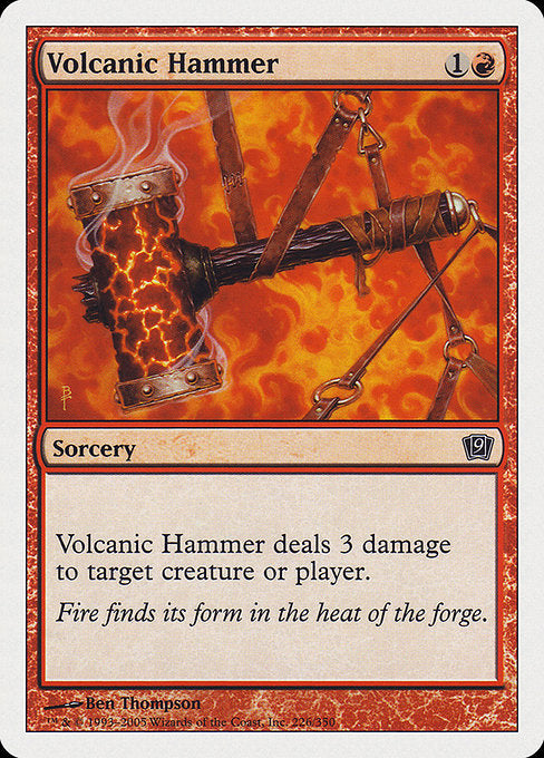 Volcanic Hammer [Ninth Edition] | Galactic Gamez