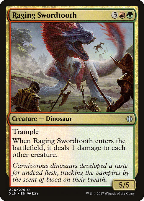Raging Swordtooth [Ixalan] | Galactic Gamez