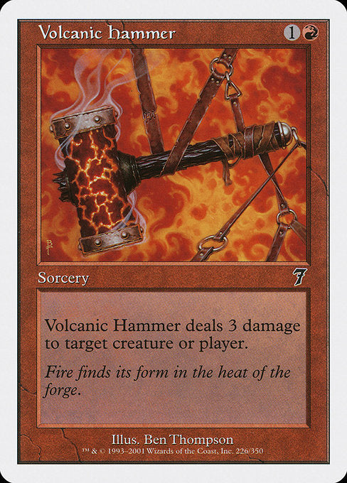 Volcanic Hammer [Seventh Edition] | Galactic Gamez