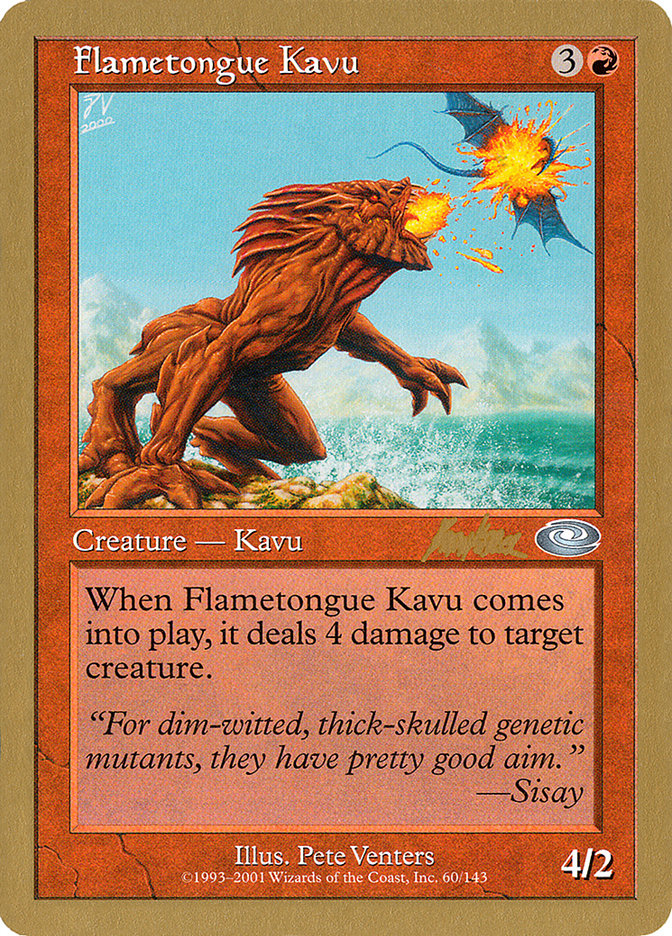 Flametongue Kavu (Brian Kibler) [World Championship Decks 2002] | Galactic Gamez