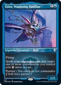 Esior Wardwing Familiar (Foil Etched) [Commander Legends] | Galactic Gamez