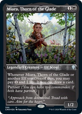 Miara, Thorn of the Glade (Foil Etched) [Commander Legends] | Galactic Gamez