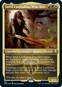 Jared Carthalion, True Heir (Foil Etched) [Commander Legends] | Galactic Gamez