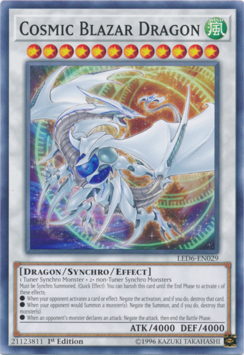 Cosmic Blazar Dragon [LED6-EN029] Common | Galactic Gamez