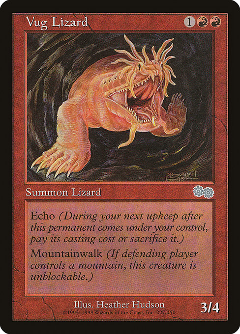 Vug Lizard [Urza's Saga] | Galactic Gamez