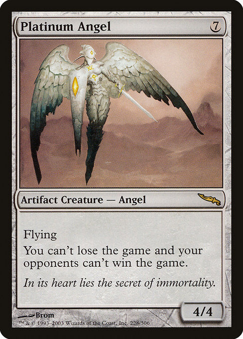 Platinum Angel [Mirrodin] | Galactic Gamez