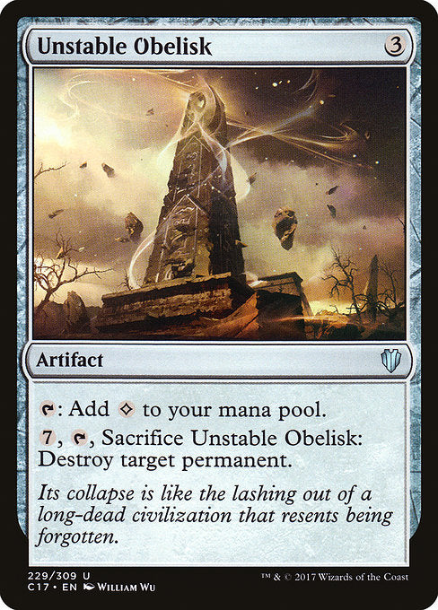 Unstable Obelisk [Commander 2017] | Galactic Gamez