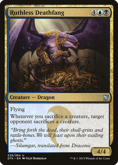 Ruthless Deathfang [Dragons of Tarkir] | Galactic Gamez