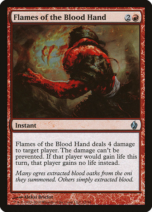 Flames of the Blood Hand [Premium Deck Series: Fire and Lightning] | Galactic Gamez