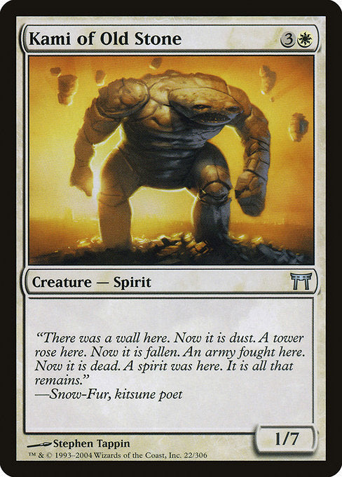 Kami of Old Stone [Champions of Kamigawa] | Galactic Gamez