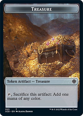 Treasure // Treasure Double-Sided Token [Starter Commander Decks] | Galactic Gamez