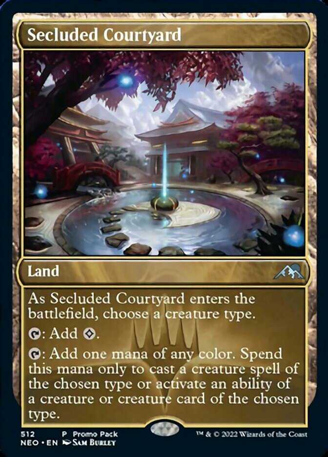 Secluded Courtyard (Promo Pack) [Kamigawa: Neon Dynasty Promos] | Galactic Gamez