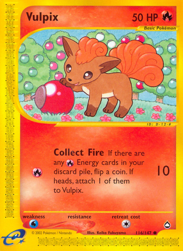 Vulpix (116/147) [Aquapolis] | Galactic Gamez