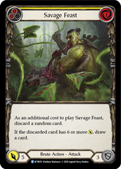 Savage Feast (Yellow) [U-WTR015] (Welcome to Rathe Unlimited)  Unlimited Rainbow Foil | Galactic Gamez