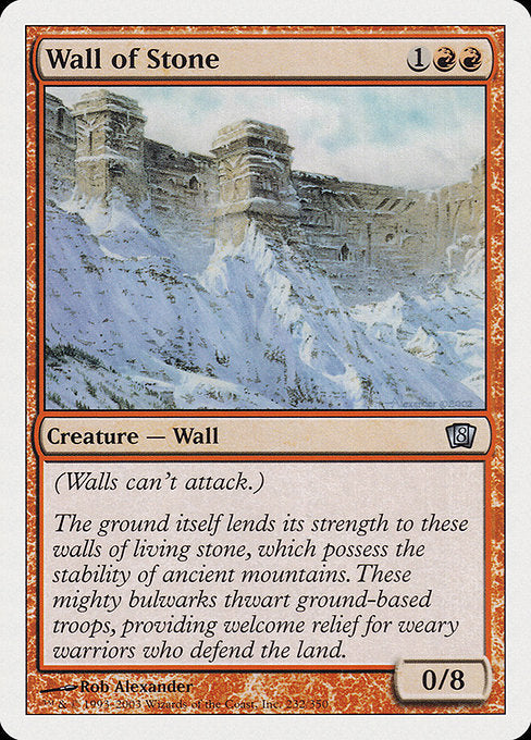 Wall of Stone [Eighth Edition] | Galactic Gamez