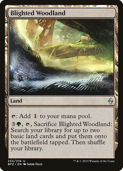 Blighted Woodland [Battle for Zendikar] | Galactic Gamez