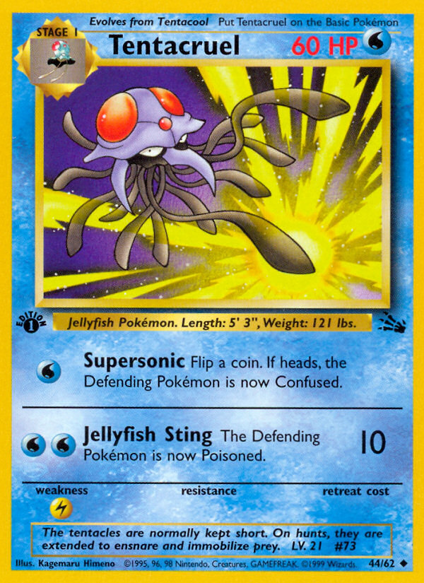 Tentacruel (44/62) [Fossil 1st Edition] | Galactic Gamez