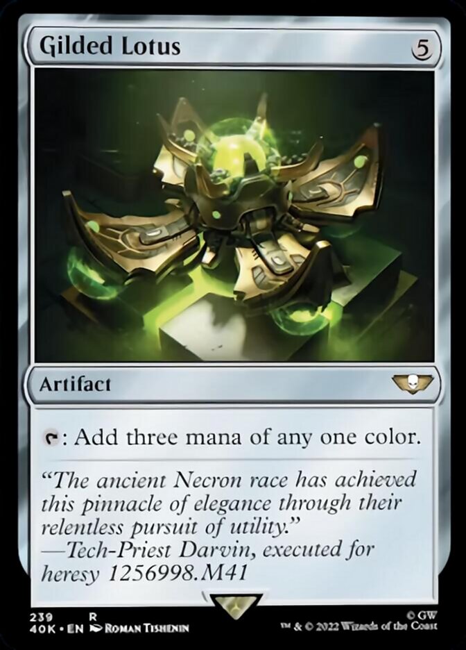 Gilded Lotus (Surge Foil) [Universes Beyond: Warhammer 40,000] | Galactic Gamez