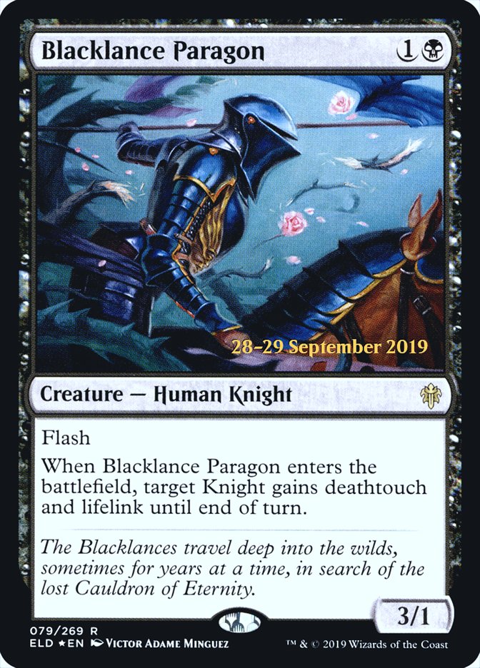 Blacklance Paragon  [Throne of Eldraine Prerelease Promos] | Galactic Gamez