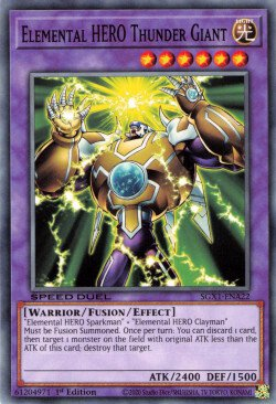 Elemental HERO Thunder Giant [SGX1-ENA22] Common | Galactic Gamez