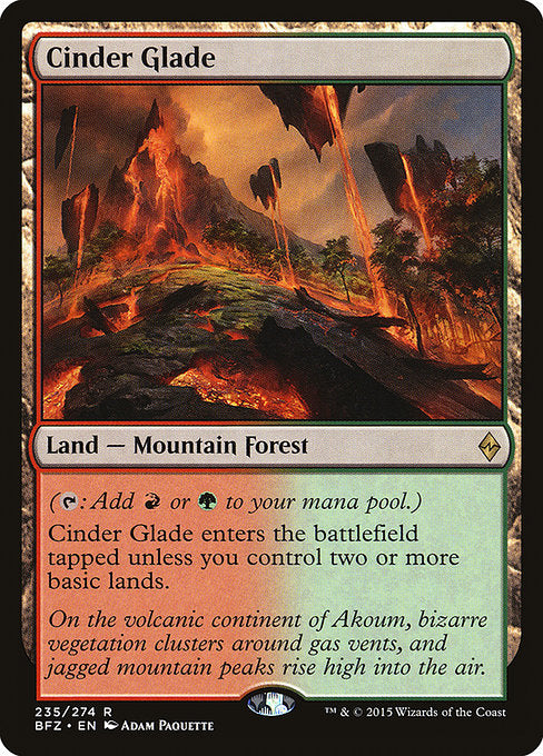 Cinder Glade [Battle for Zendikar] | Galactic Gamez