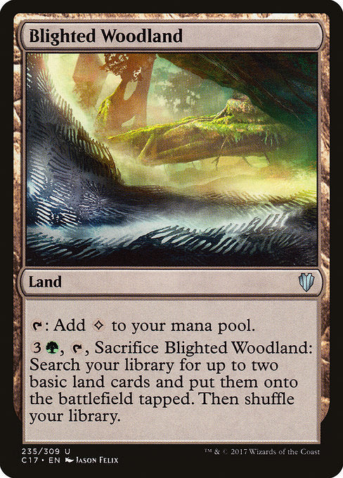 Blighted Woodland [Commander 2017] | Galactic Gamez